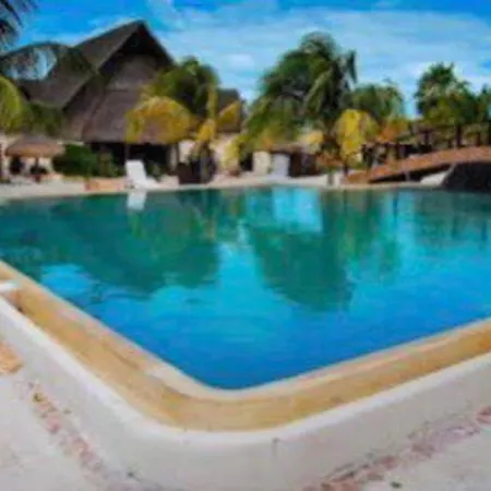 Beachfront Apartment With Swimming Pool. One Bedroom Celestun Exterior photo